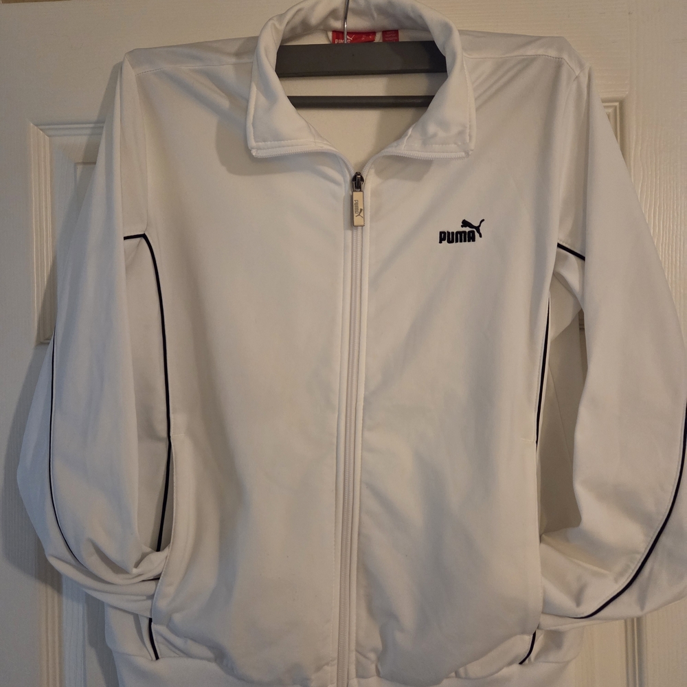 PUMA Women's White Bomber Jacket